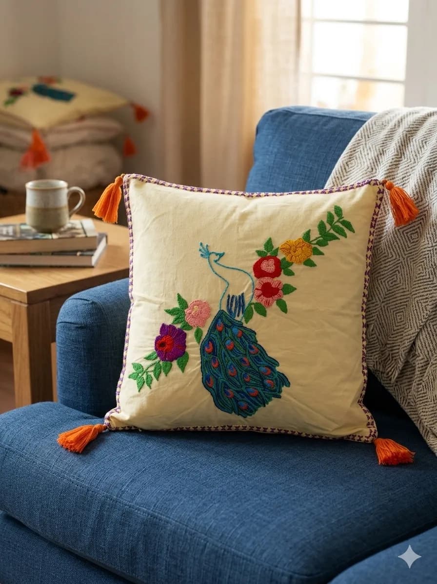 floralpeacockcushioncover