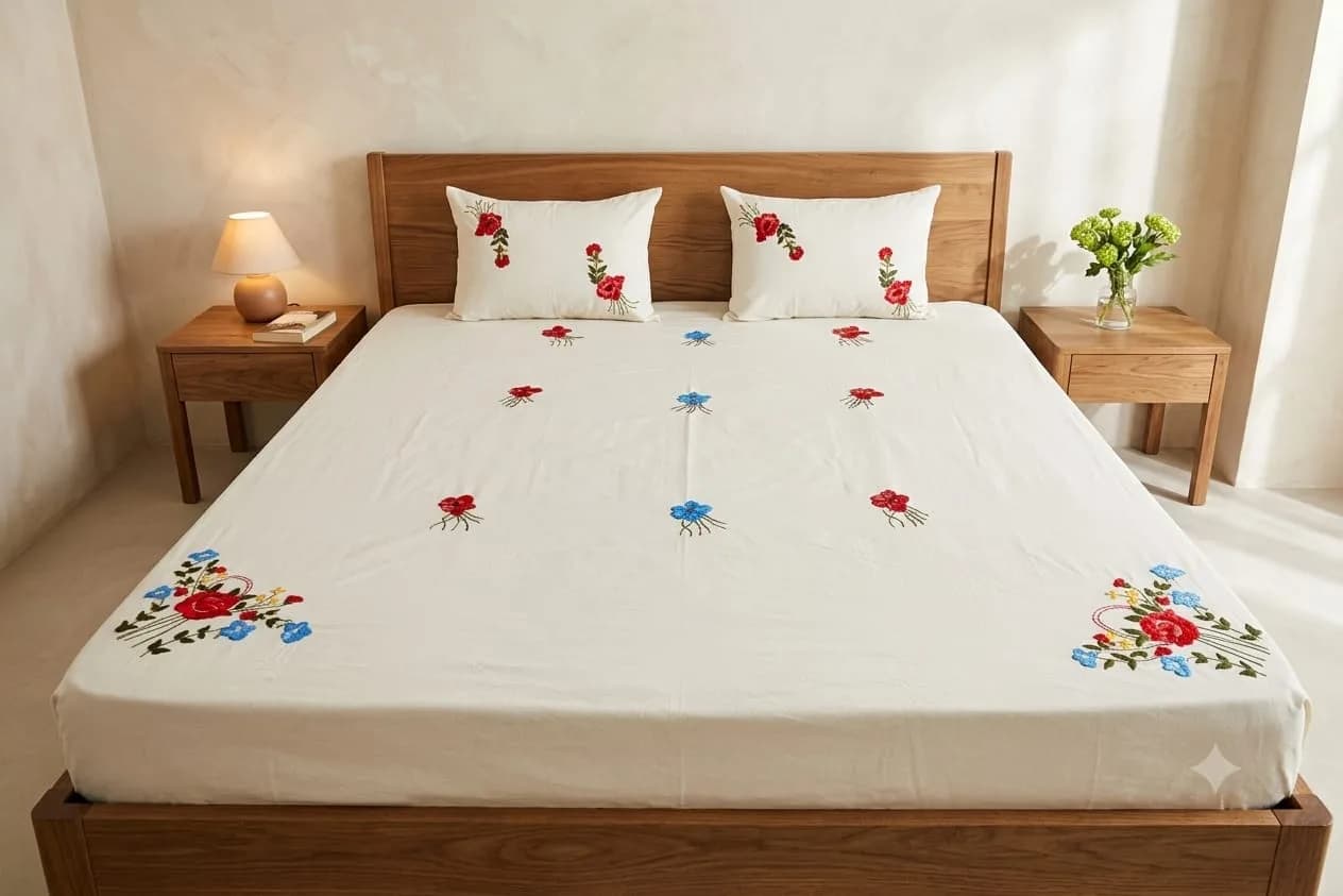 whitefoliagebedsheet